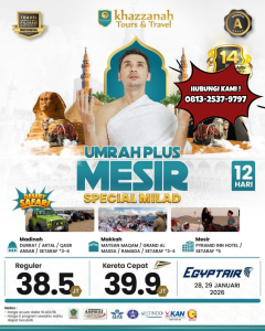 umroh plus mesir 30jtan special milad khazzanah